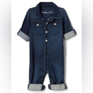 Gap | Denim One Piece Jumpsuit 6-12 mos